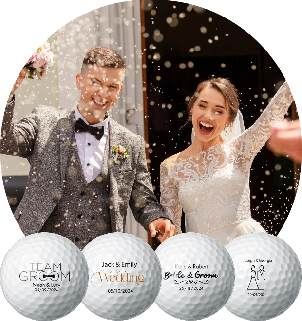 Customised Wedding Golf Balls