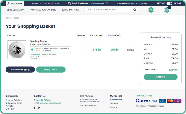 Proceed to our secure online checkout and complete your order.