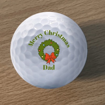christmas golf ball for dad