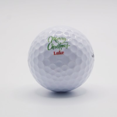 christmas golf balls for friend 'merry christmas'