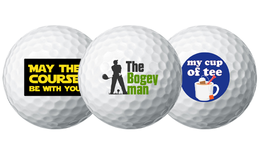 Funny Pre-Designed Golf Balls
