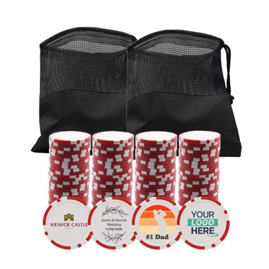 Personalised Golf Poker Chip | Red