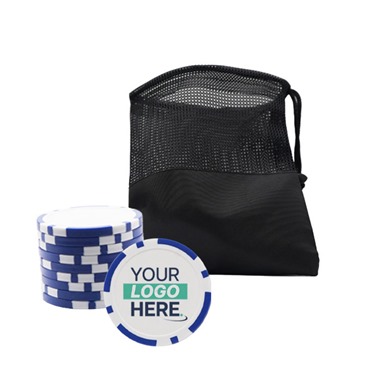 Personalised Golf Poker Chip | Dark Blue