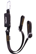 Ridgegear RGL16 Twin Leg Adjustable Webbing Lanyard & Shock Absorber