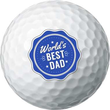 World's Best Dad Golf Balls