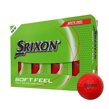 Srixon Soft Feel Brite Red Golf Balls 2025