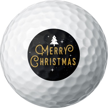 Simple Merry Christmas Golf Ball