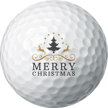 Fun Merry Christmas Golf Ball