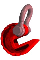 PLS 24tonne Pipe Lifting Shoe c/w Bow Shackle