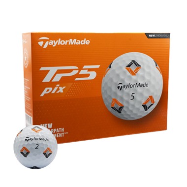 TaylorMade TP5 Pix White Golf Balls 2024