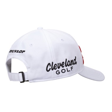 Pro Golf Cap White (Red Srixon, Cleveland & Dunlop Logo)