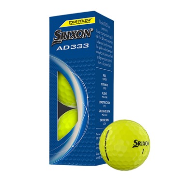 Srixon AD333 Tour Yellow Golf Balls 2024