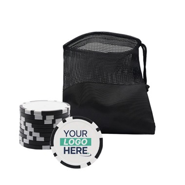 Personalised Golf Poker Chip | Black