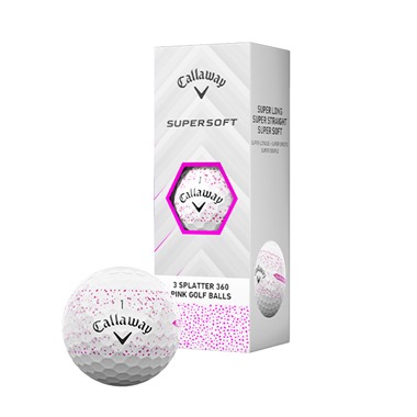 Callaway Supersoft Pink Splatter Golf Balls 2025