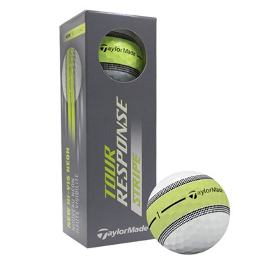 TaylorMade Tour Response Stripe Yellow Golf Balls 2025