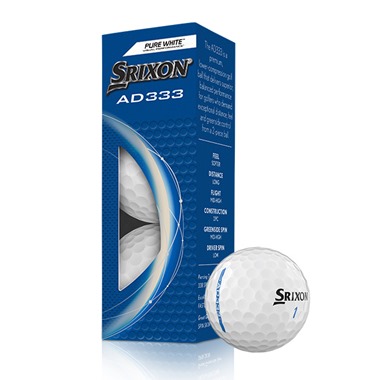 Srixon AD333 Pure White Golf Balls 2024