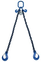 Yoke 2tonne G100 2-Leg Chainsling c/w Sling Hooks & Grab Hooks