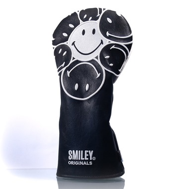 Smiley Originals Stacked Black Driver Head Cover