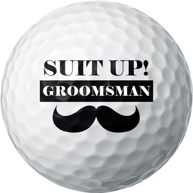 Suit Up Groomsman Golf Balls