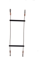 Lyon Black Rung Stainless Steel Wire Rope Ladder Swaged Eye