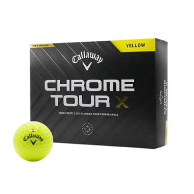 Callaway Chrome Tour X Yellow Golf Balls 2024