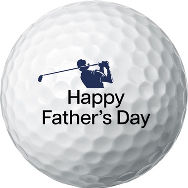 Happy Father's Day Silhouette Golf Balls