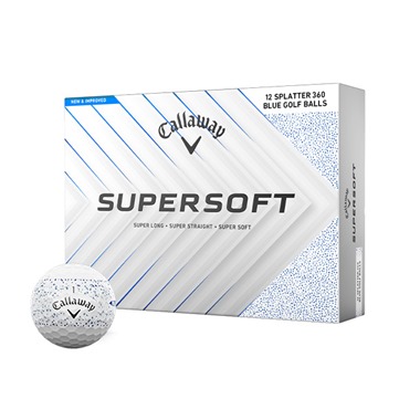 Callaway Supersoft Blue Splatter Golf Balls 2025
