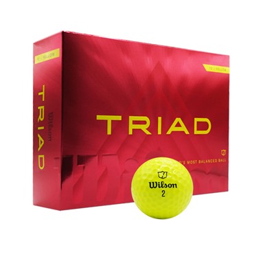 Wilson Triad Yellow Golf Balls 2025