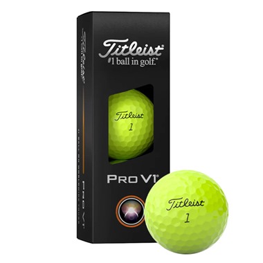 Titleist Pro V1 Yellow Golf Balls 2025