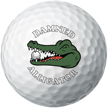 Damned Alligator Golf Balls