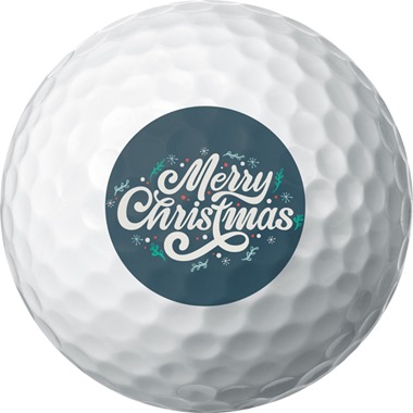 Vintage Merry Christmas Golf Ball