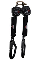 Abtech TORQ Twin Micro 2mtr Fall Arrester, Large Hook