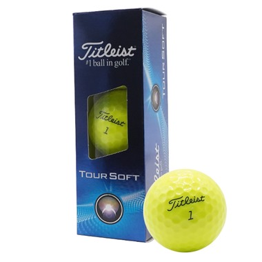 Titleist Tour Soft Yellow Golf Balls 2024