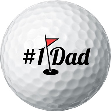 #1 Dad Flag Golf Balls