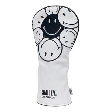 Smiley Originals Stacked White Driver Head Cover