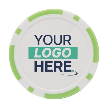 Personalised Golf Poker Chip | Light Green