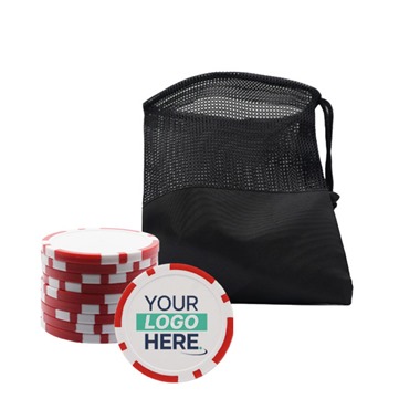 Personalised Golf Poker Chip | Red