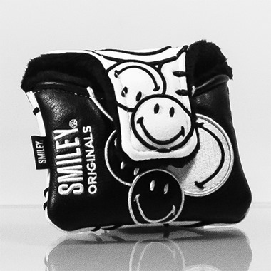 Smiley Orginals - Black and White Mallet Putter Cover