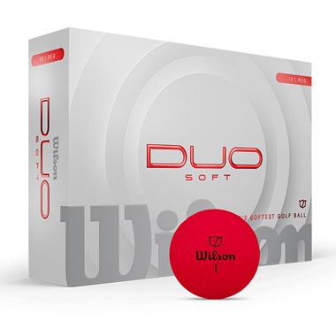Wilson Duo Soft Red Golf Balls 2025
