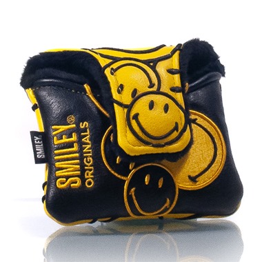 Smiley Originals - Yellow and Black Mallet Putter Head Cover