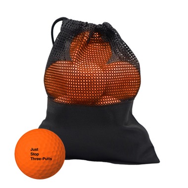 'Just Stop Three-Putts': Bright Orange Novelty Golf Balls