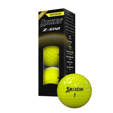 Srixon Z-Star Yellow Golf Balls 2025