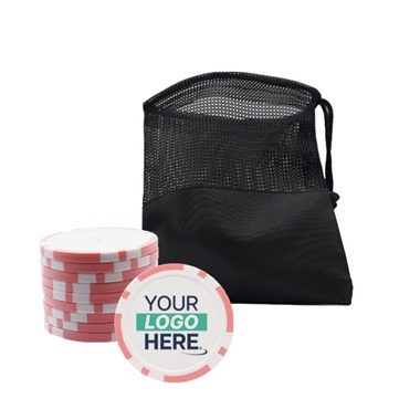 Personalised Golf Poker Chip | Pink