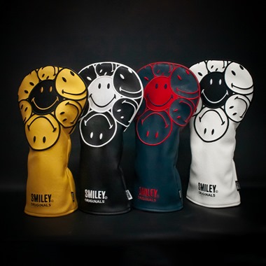 Smiley Originals Stacked Yellow Driver Head Cover