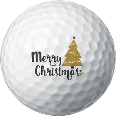 Merry Christmas Tree Golf Ball