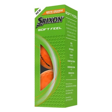 Srixon Soft Feel Brite Orange Golf Balls 2025