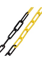 10mm YELLOW & BLACK Plastic Link Chain
