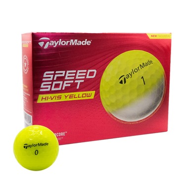 TaylorMade SpeedSoft Yellow Golf Balls 2024