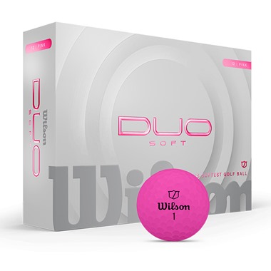 Wilson Duo Soft Pink Golf Balls 2025