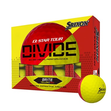 2024 Srixon Q-Star Tour Divide Red & Yellow Golf Balls